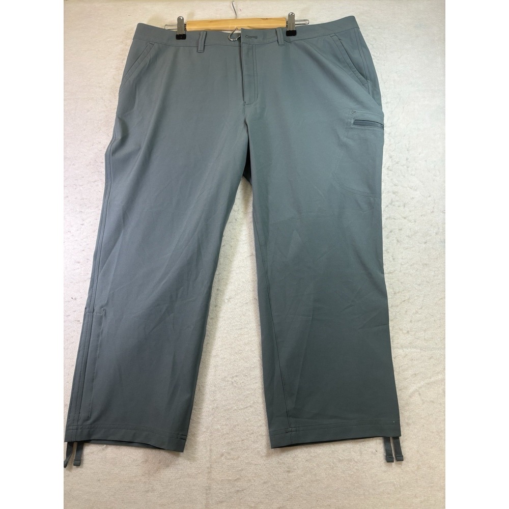 Eddie Bauer Women's 16 Stretch Ripstop Crop Cargo Hiking Pants Gray EUC